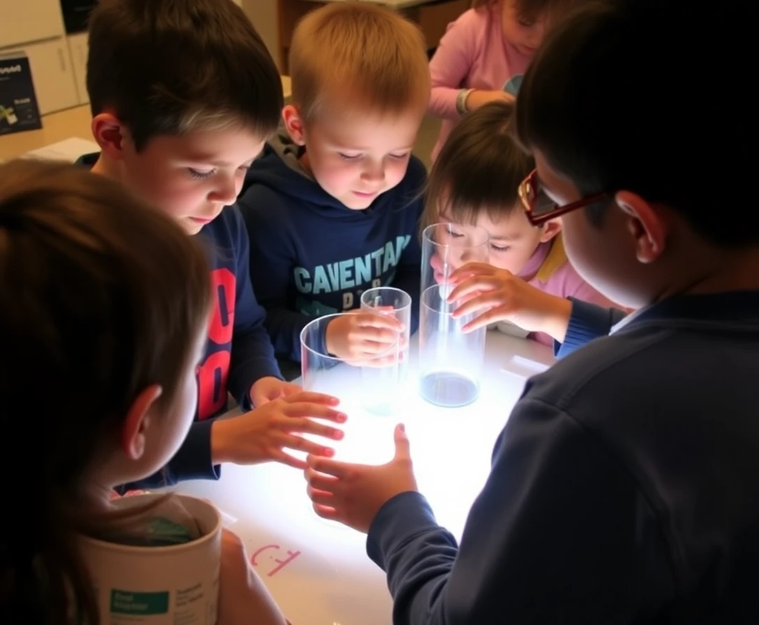 Children engaged in a fun learning activity